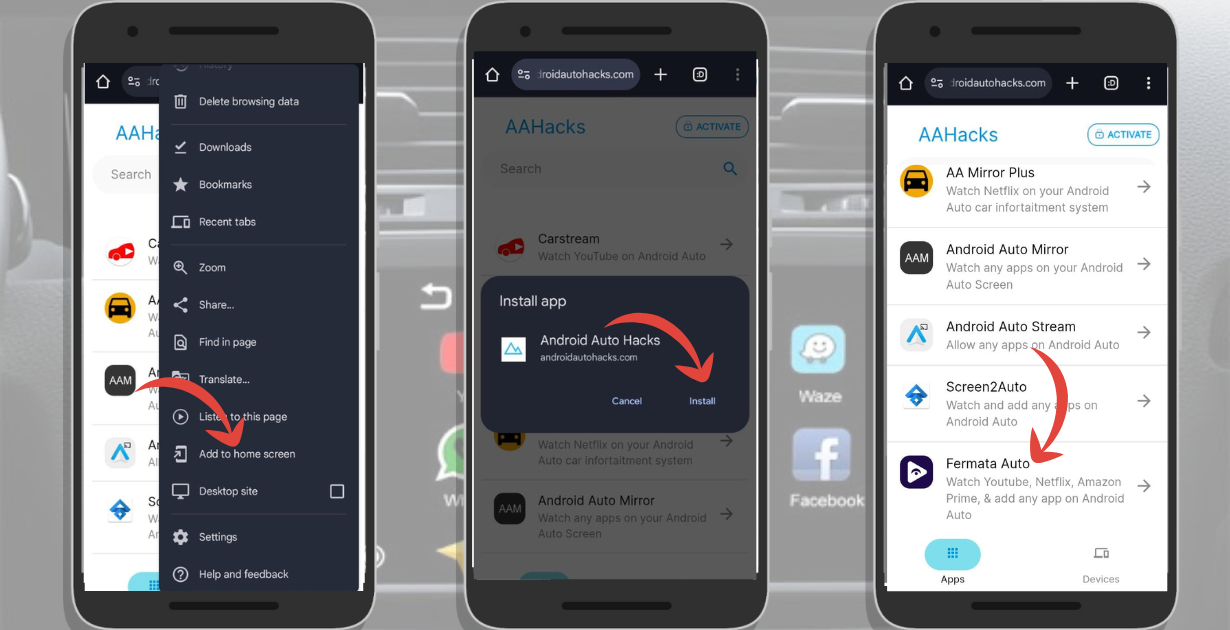 Screenshot of Fermata Auto Install Guide
