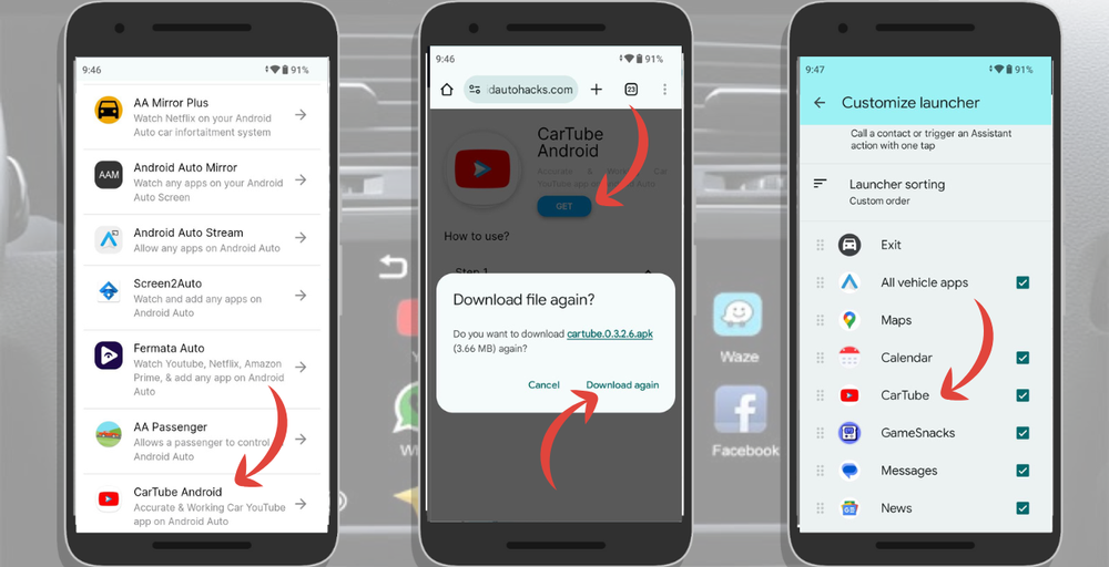 Watch YouTube on Android Auto Using Cartube apk Step Guide Watch YouTube on Android Auto Using Cartube apk Step Guide